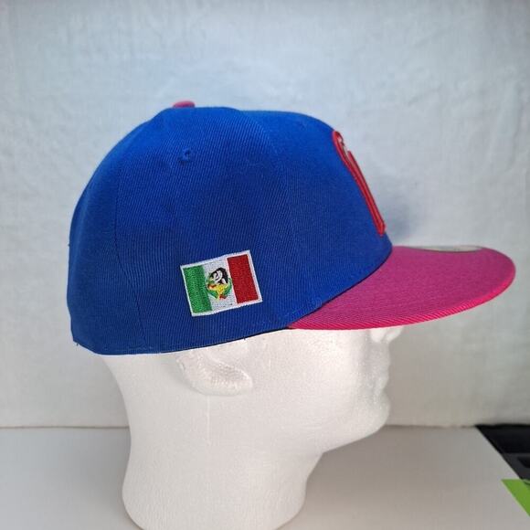 Mexico World Baseball Classic Blue/Pink New Era 59FIFTY Fitted Hat Sz 7 3/8 - Picture 5 of 8